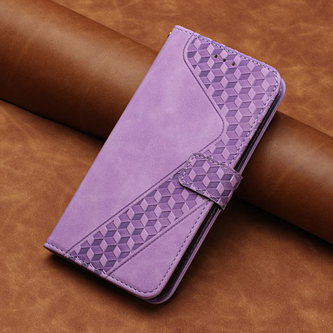 Funda de Cuero Cartera con Soporte Carcasa H05X para Huawei Enjoy 50 Pro Morado