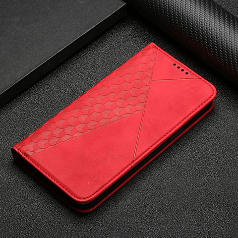 Funda de Cuero Cartera con Soporte Carcasa H05X para Nothing Phone 1 Rojo