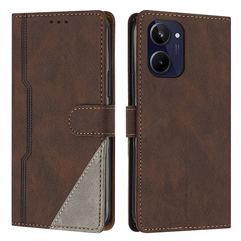 Funda de Cuero Cartera con Soporte Carcasa H05X para Realme 10 4G Marron