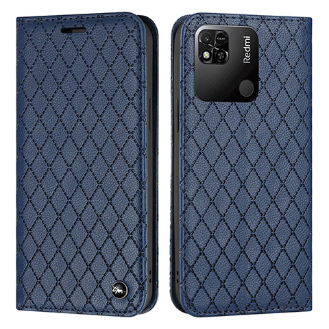 Funda de Cuero Cartera con Soporte Carcasa H05X para Xiaomi POCO C31 Azul