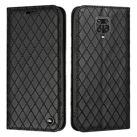 Funda de Cuero Cartera con Soporte Carcasa H05X para Xiaomi Poco M2 Pro Negro