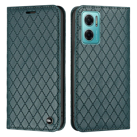 Funda de Cuero Cartera con Soporte Carcasa H05X para Xiaomi Redmi 10 Prime Plus 5G Verde