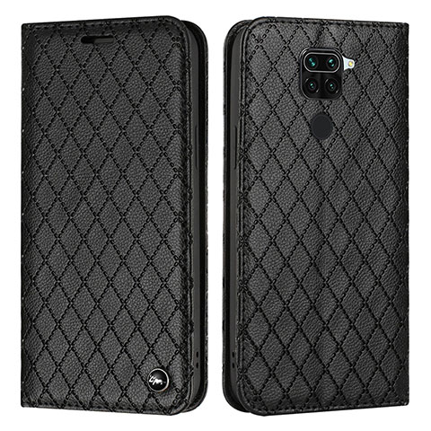 Funda de Cuero Cartera con Soporte Carcasa H05X para Xiaomi Redmi 10X 4G Negro