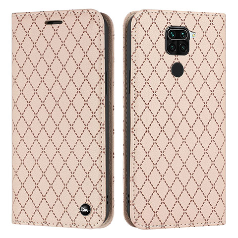 Funda de Cuero Cartera con Soporte Carcasa H05X para Xiaomi Redmi 10X 4G Oro