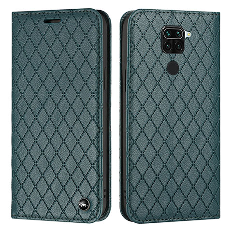 Funda de Cuero Cartera con Soporte Carcasa H05X para Xiaomi Redmi 10X 4G Verde