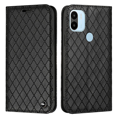 Funda de Cuero Cartera con Soporte Carcasa H05X para Xiaomi Redmi A1 Plus Negro