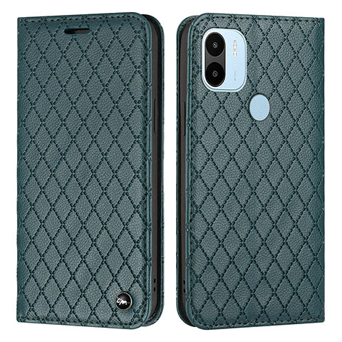 Funda de Cuero Cartera con Soporte Carcasa H05X para Xiaomi Redmi A1 Plus Verde