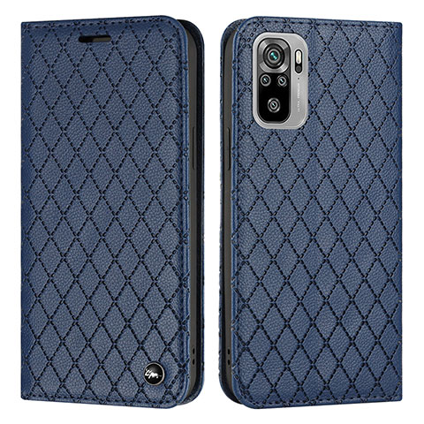 Funda de Cuero Cartera con Soporte Carcasa H05X para Xiaomi Redmi Note 11 SE India 4G Azul