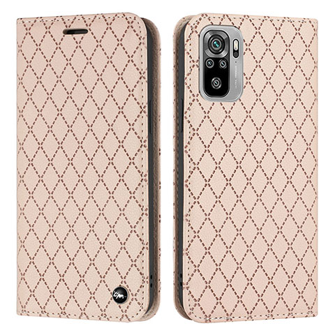 Funda de Cuero Cartera con Soporte Carcasa H05X para Xiaomi Redmi Note 11 SE India 4G Oro