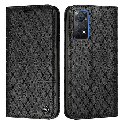 Funda de Cuero Cartera con Soporte Carcasa H05X para Xiaomi Redmi Note 12 Pro 4G Negro