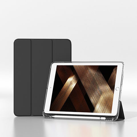 Funda de Cuero Cartera con Soporte Carcasa H06 para Apple iPad 10.2 (2020) Negro