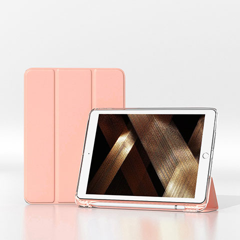 Funda de Cuero Cartera con Soporte Carcasa H06 para Apple iPad 10.2 (2020) Rosa