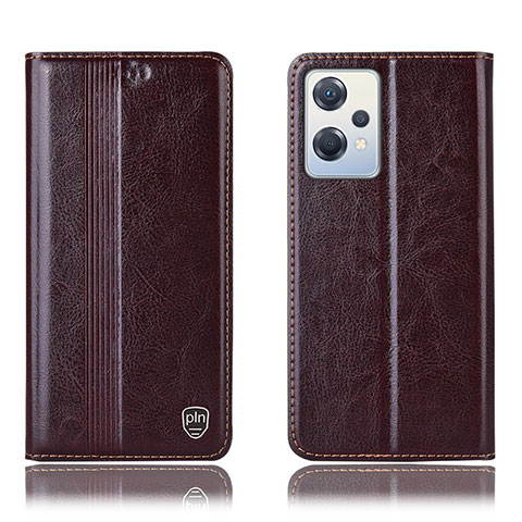 Funda de Cuero Cartera con Soporte Carcasa H06P para OnePlus Nord CE 2 Lite 5G Marron