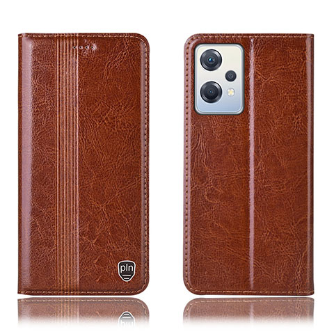 Funda de Cuero Cartera con Soporte Carcasa H06P para OnePlus Nord CE 2 Lite 5G Marron Claro