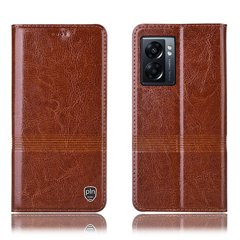 Funda de Cuero Cartera con Soporte Carcasa H06P para OnePlus Nord N300 5G Marron Claro