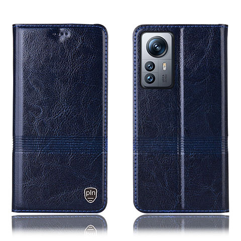 Funda de Cuero Cartera con Soporte Carcasa H06P para Xiaomi Mi 12 Lite 5G Azul