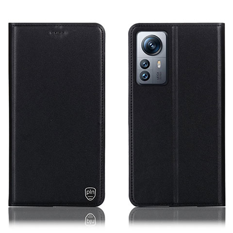 Funda de Cuero Cartera con Soporte Carcasa H07P para Xiaomi Mi 12 5G Negro