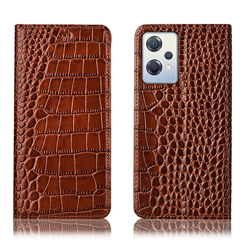 Funda de Cuero Cartera con Soporte Carcasa H08P para OnePlus Nord CE 2 Lite 5G Marron Claro