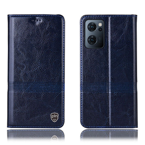 Funda de Cuero Cartera con Soporte Carcasa H09P para OnePlus Nord CE 2 5G Azul