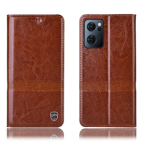 Funda de Cuero Cartera con Soporte Carcasa H09P para OnePlus Nord CE 2 5G Marron Claro