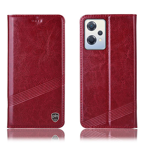 Funda de Cuero Cartera con Soporte Carcasa H09P para OnePlus Nord CE 2 Lite 5G Rojo