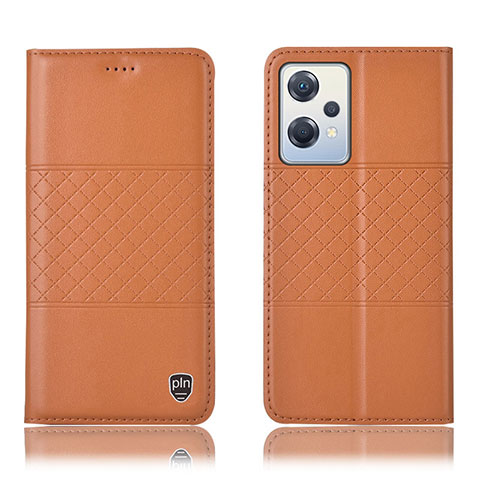 Funda de Cuero Cartera con Soporte Carcasa H10P para OnePlus Nord CE 2 Lite 5G Naranja