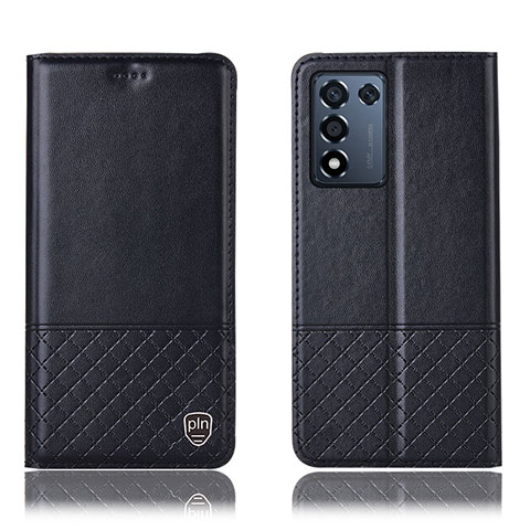 Funda de Cuero Cartera con Soporte Carcasa H10P para Oppo K9S 5G Negro