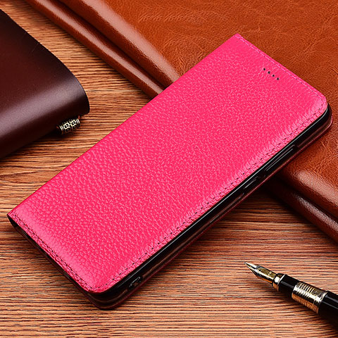 Funda de Cuero Cartera con Soporte Carcasa H11 para Apple iPhone 13 Pro Rojo