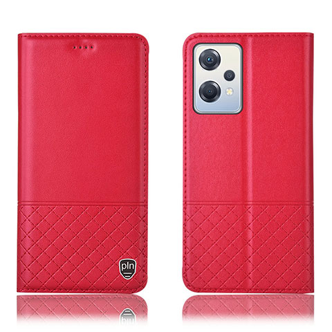 Funda de Cuero Cartera con Soporte Carcasa H11P para OnePlus Nord CE 2 Lite 5G Rojo