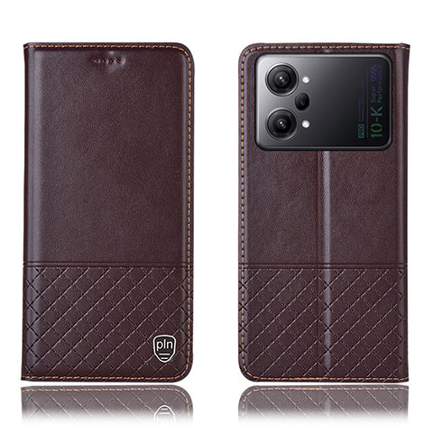 Funda de Cuero Cartera con Soporte Carcasa H11P para Oppo K10 Pro 5G Marron