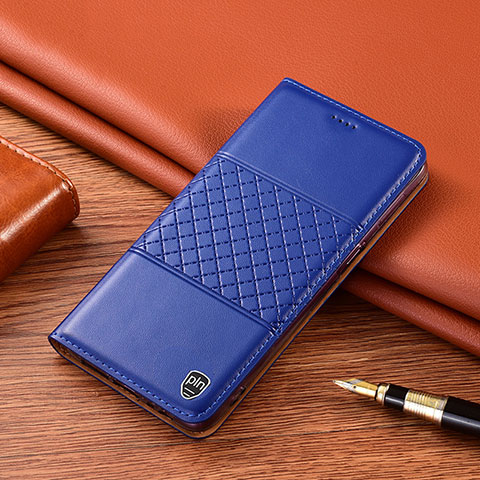 Funda de Cuero Cartera con Soporte Carcasa H11P para Xiaomi Redmi Note 10 5G Azul
