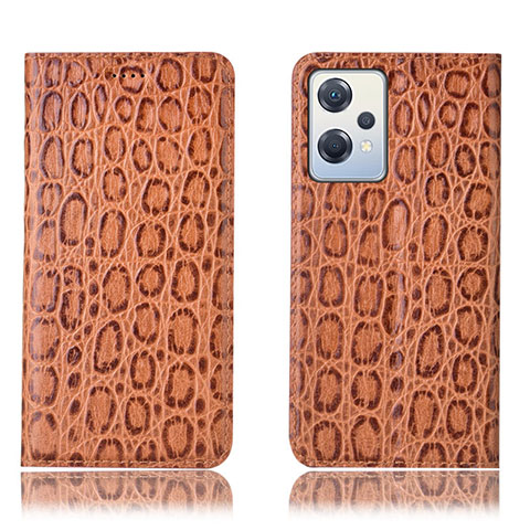 Funda de Cuero Cartera con Soporte Carcasa H16P para OnePlus Nord CE 2 Lite 5G Marron Claro