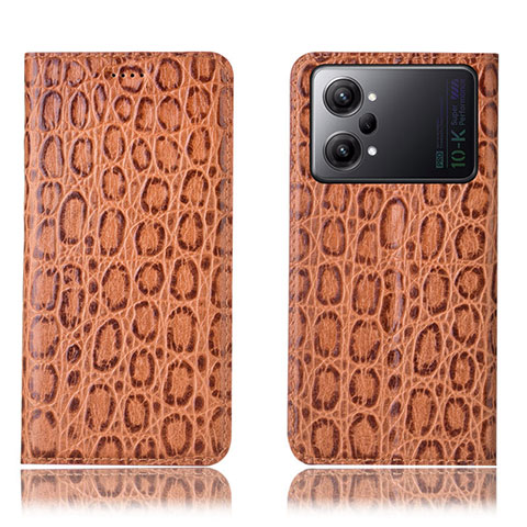 Funda de Cuero Cartera con Soporte Carcasa H16P para Oppo K10 Pro 5G Marron Claro