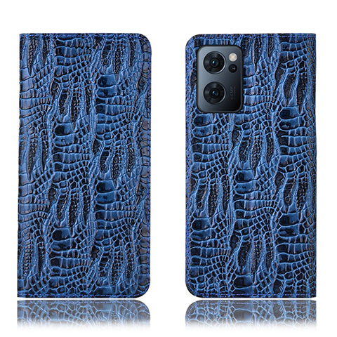 Funda de Cuero Cartera con Soporte Carcasa H17P para OnePlus Nord CE 2 5G Azul