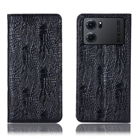 Funda de Cuero Cartera con Soporte Carcasa H17P para Oppo K10 5G Negro