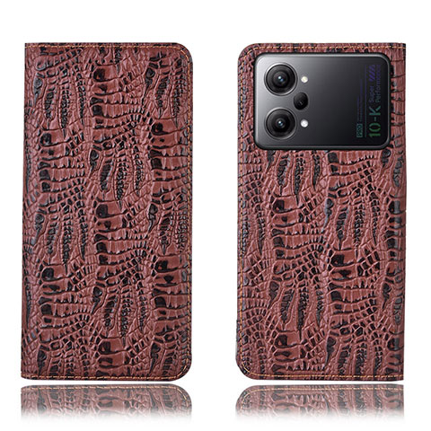 Funda de Cuero Cartera con Soporte Carcasa H17P para Oppo K10 Pro 5G Marron