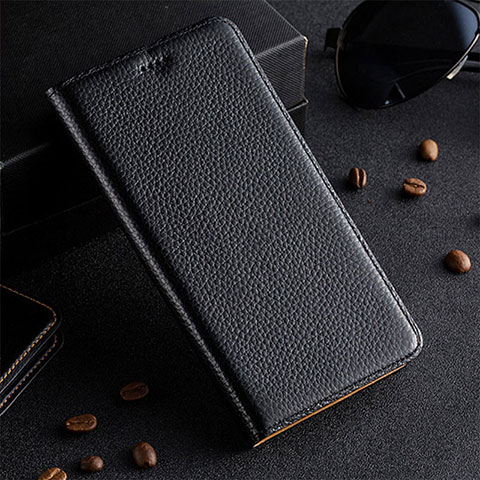 Funda de Cuero Cartera con Soporte Carcasa H17P para Vivo iQOO 9 Pro 5G Negro