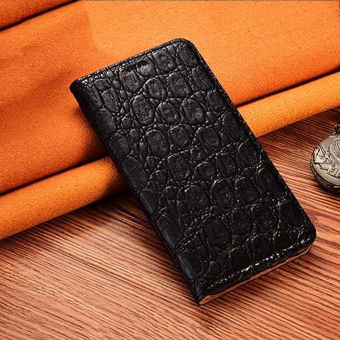 Funda de Cuero Cartera con Soporte Carcasa H18 para Apple iPhone 13 Negro