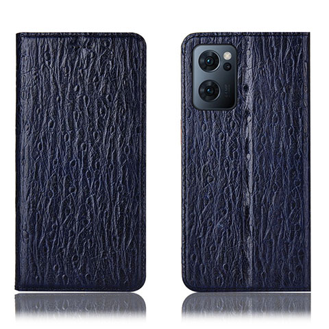 Funda de Cuero Cartera con Soporte Carcasa H18P para OnePlus Nord CE 2 5G Azul