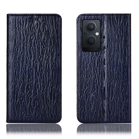 Funda de Cuero Cartera con Soporte Carcasa H18P para OnePlus Nord N20 5G Azul