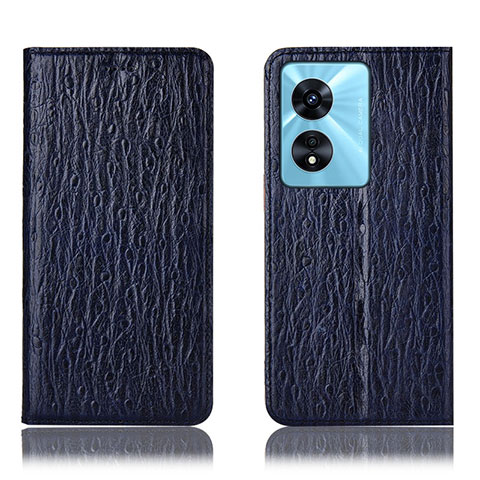 Funda de Cuero Cartera con Soporte Carcasa H18P para Oppo A1 Pro 5G Azul