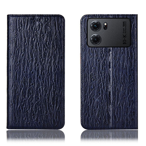 Funda de Cuero Cartera con Soporte Carcasa H18P para Oppo K10 5G Azul