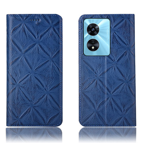 Funda de Cuero Cartera con Soporte Carcasa H19P para Oppo A1 5G Azul