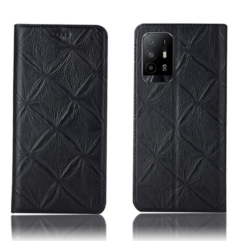 Funda de Cuero Cartera con Soporte Carcasa H19P para Oppo A94 5G Negro