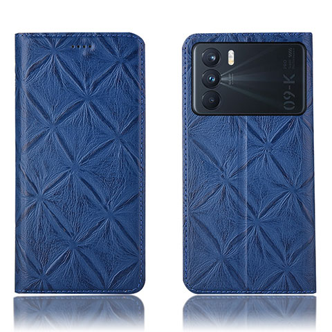 Funda de Cuero Cartera con Soporte Carcasa H19P para Oppo K9 Pro 5G Azul