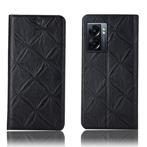 Funda de Cuero Cartera con Soporte Carcasa H19P para Realme Q5i 5G Negro