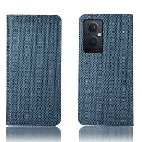 Funda de Cuero Cartera con Soporte Carcasa H20P para OnePlus Nord N20 5G Azul