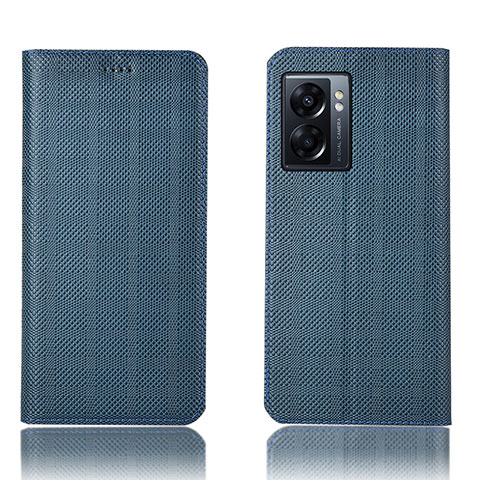 Funda de Cuero Cartera con Soporte Carcasa H20P para OnePlus Nord N300 5G Azul