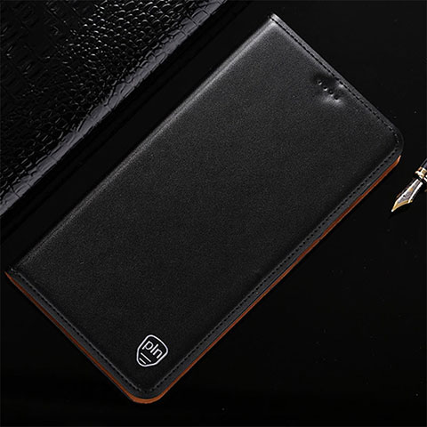 Funda de Cuero Cartera con Soporte Carcasa H20P para Vivo iQOO 8 Pro 5G Negro