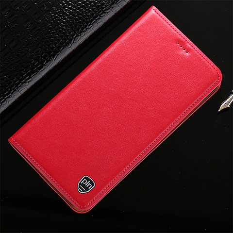 Funda de Cuero Cartera con Soporte Carcasa H20P para Vivo iQOO 9 Pro 5G Rojo